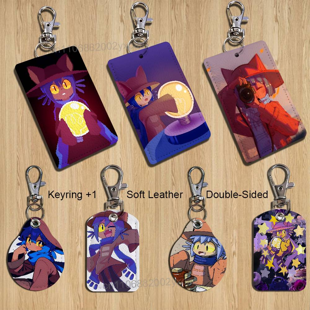 Leather Card Wallet - cute Niko game OneShot Holder For