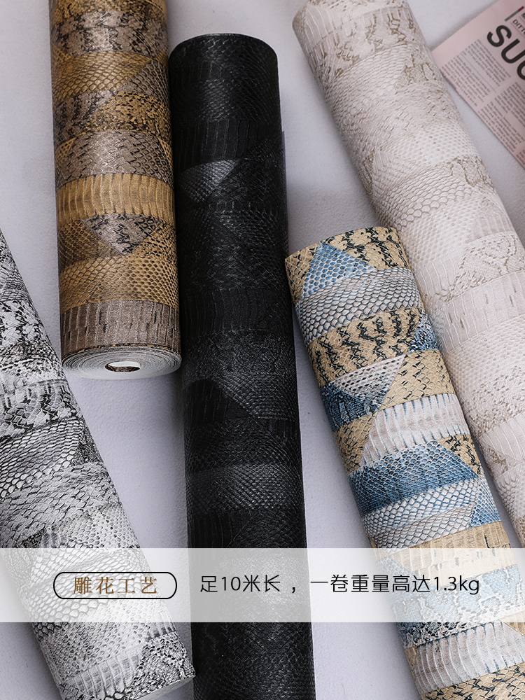Luxury Lifestyle Wallpaper - Snake Skin Print Wallpaper Home Decor