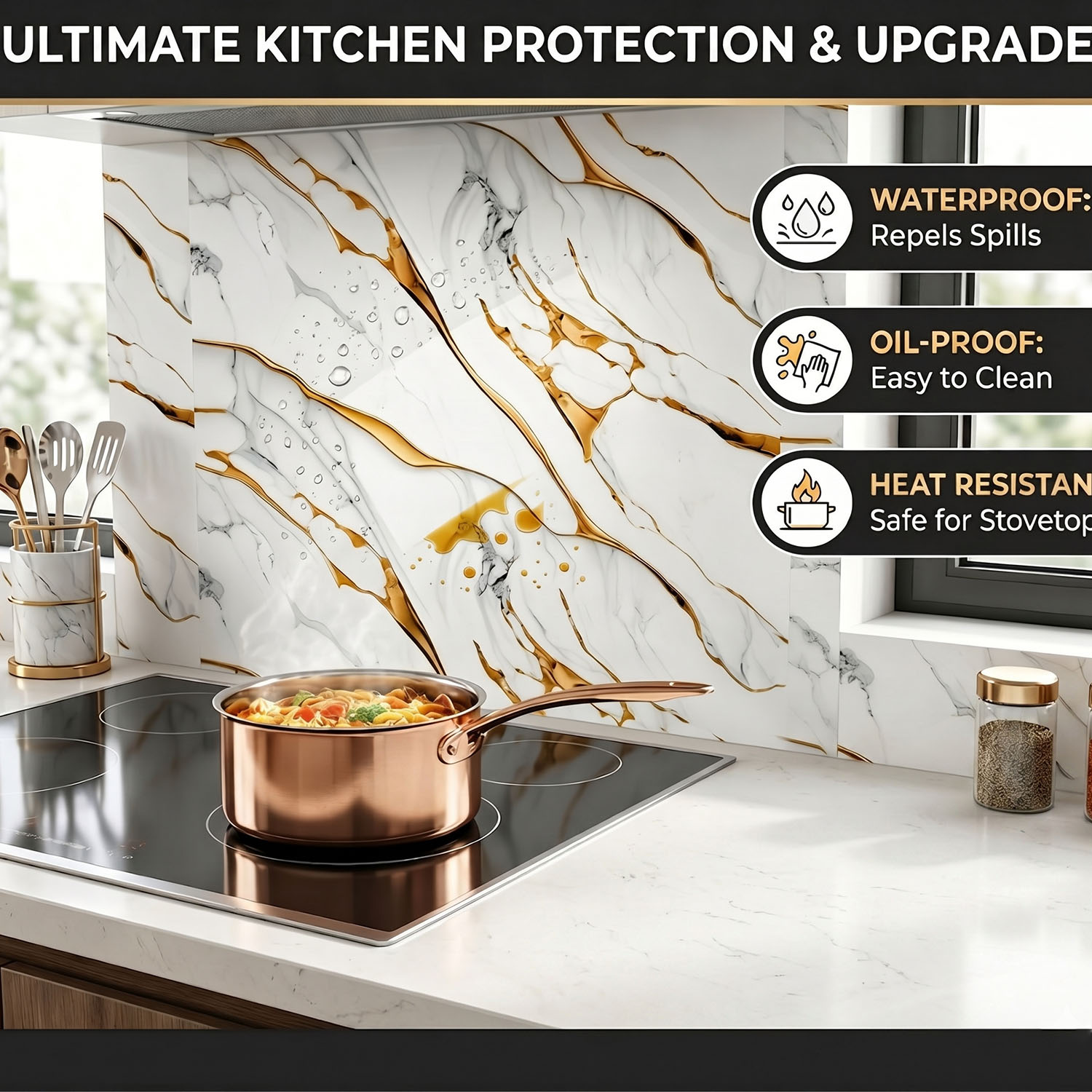 1 Roll Waterproof Self-Adhesiv - đánh giá và giá Luxury Lifestyle Wallpaper