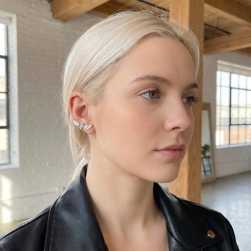 Angel Wings Cross Earrings Lux - đánh giá và giá Luxury Lifestyle For Women