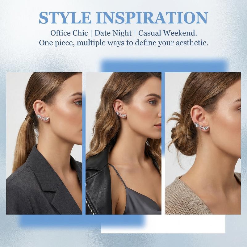 Angel Wings Cross Earrings Lux - đánh giá và giá Luxury Lifestyle For Women