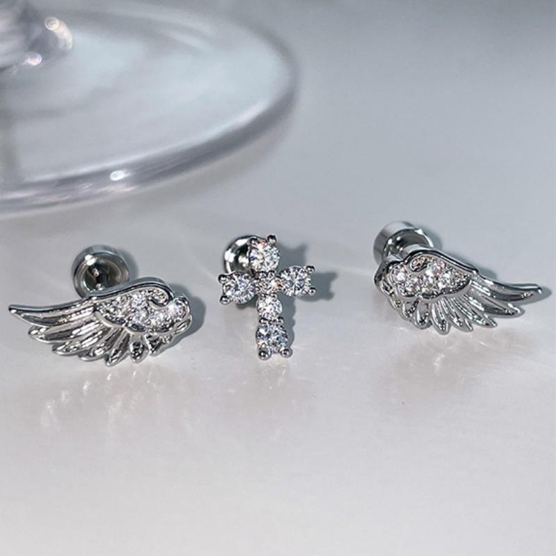 Angel Wings Cross Earrings Lux - đánh giá và giá Luxury Lifestyle For Women