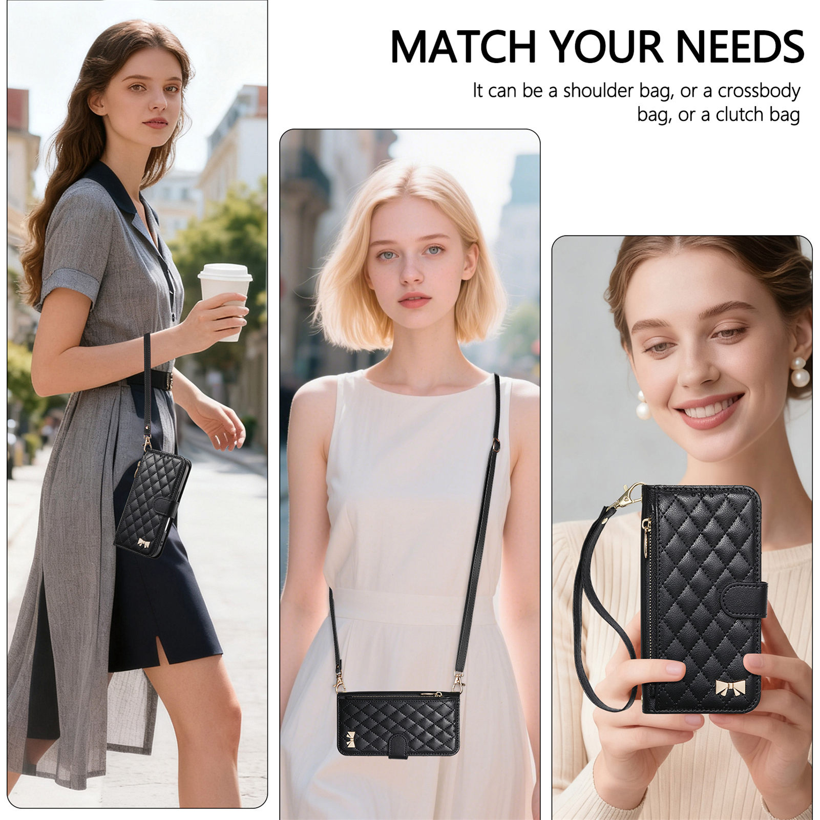 PU Leather Zipper Crossbody Fl - đánh giá và giá Leather Card Wallet