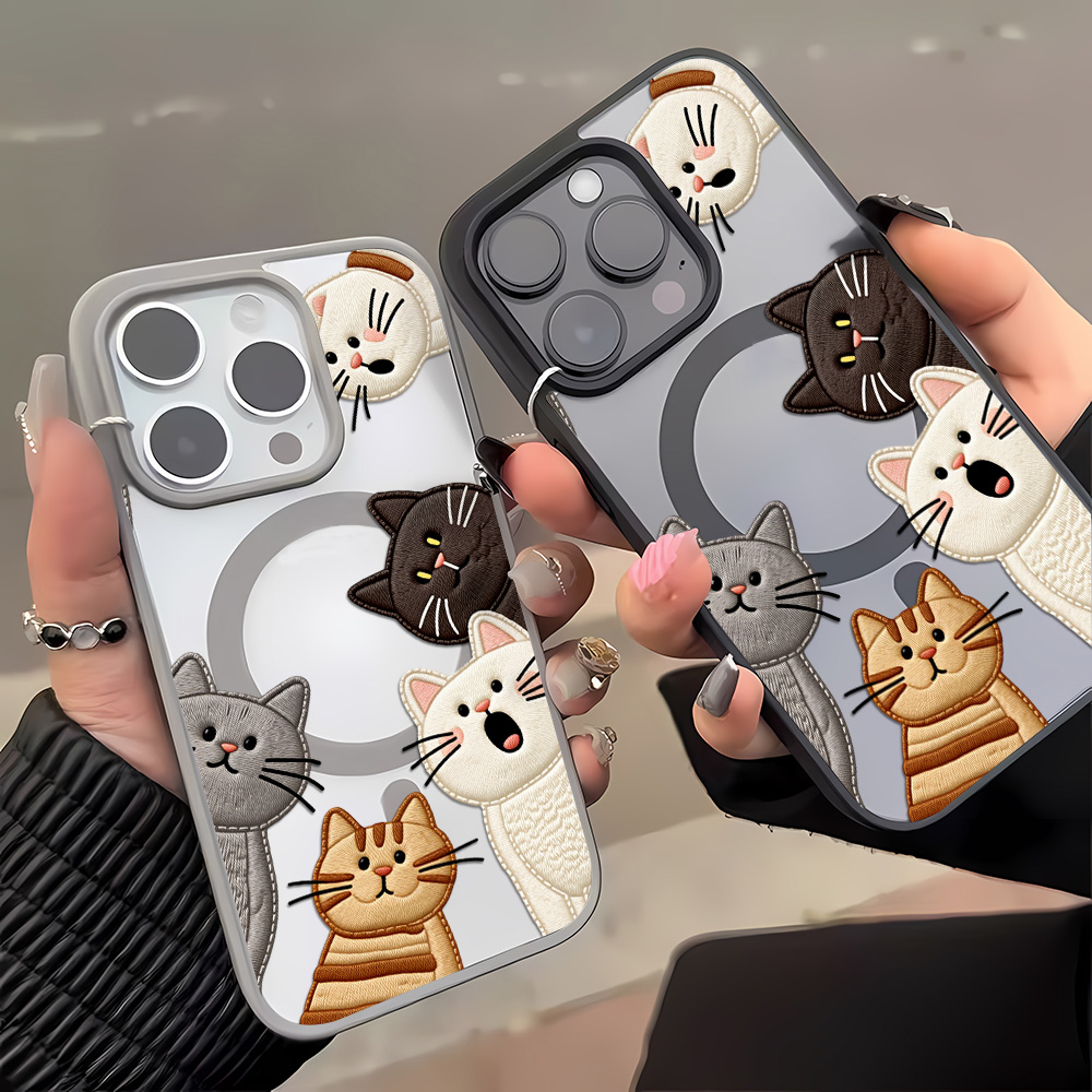 Cute Faux Embroidery Cat Phone - đánh giá và giá Apple Iphone 16