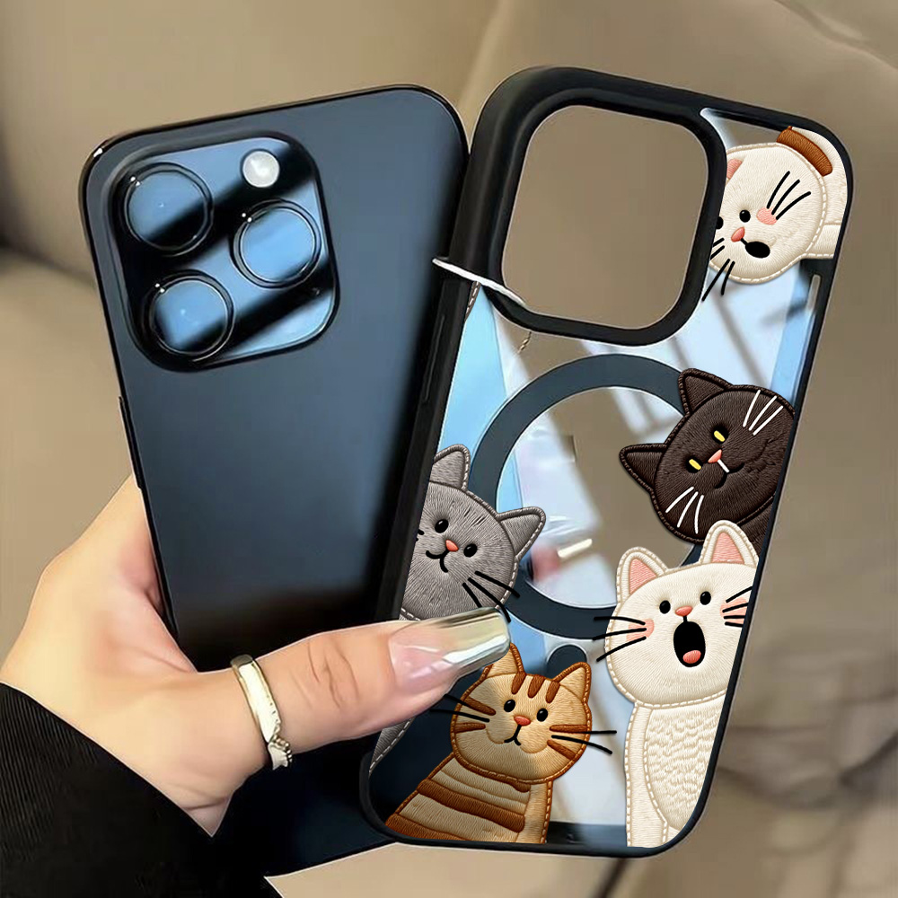 Cute Faux Embroidery Cat Phone - đánh giá và giá Apple Iphone 16